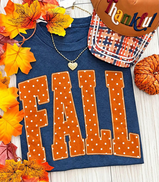 Navy Fall Tee