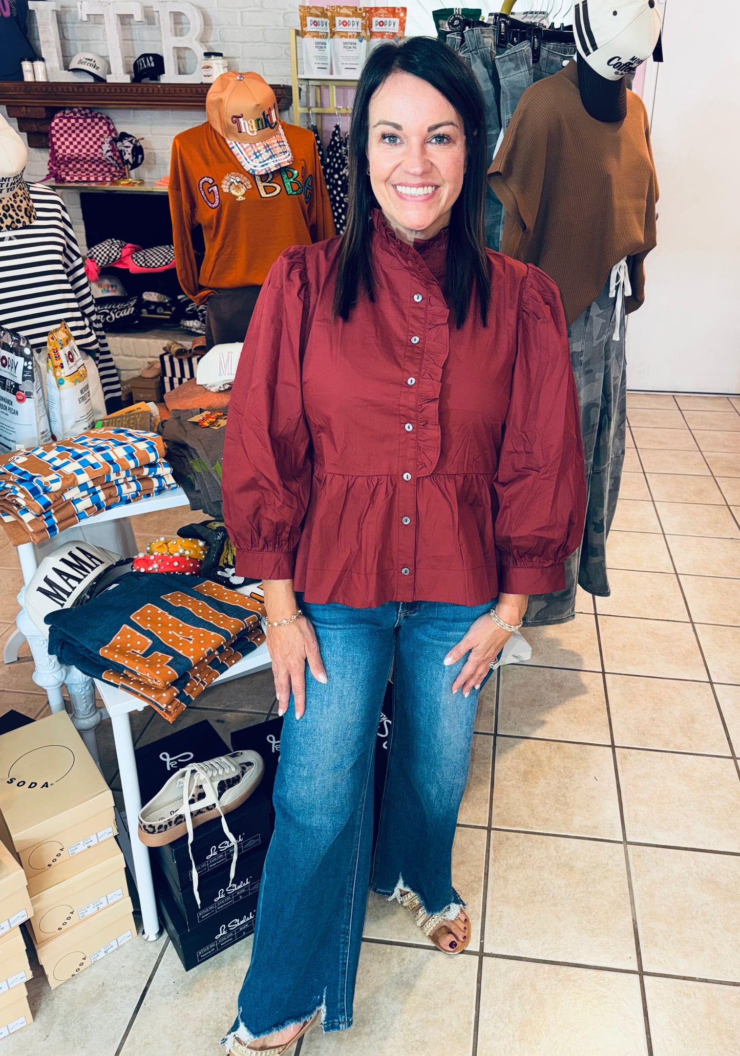 Autumn Ruffle Blouse