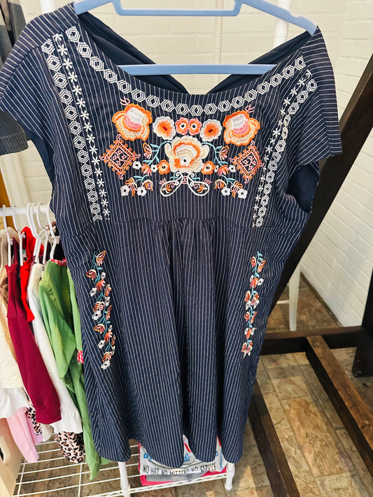 Floral Navy Dress