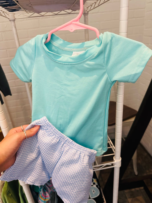 Blue two piece set