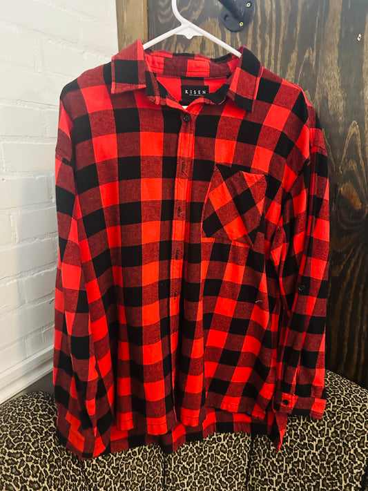 Risen Plaid Top