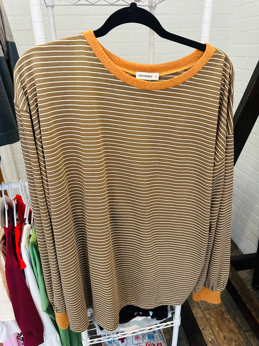 Burnt Striped Sweater