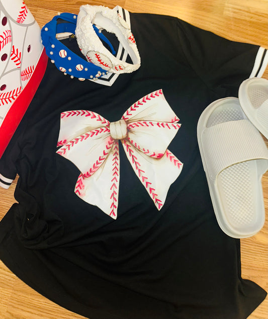 Bow Baseball Tee