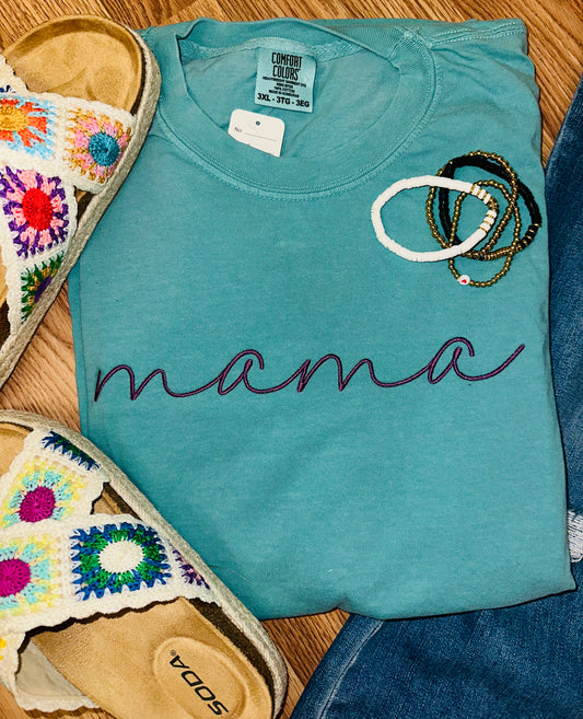 Teal Mama Tee