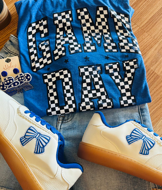 Star & Checkered Game Day Tee