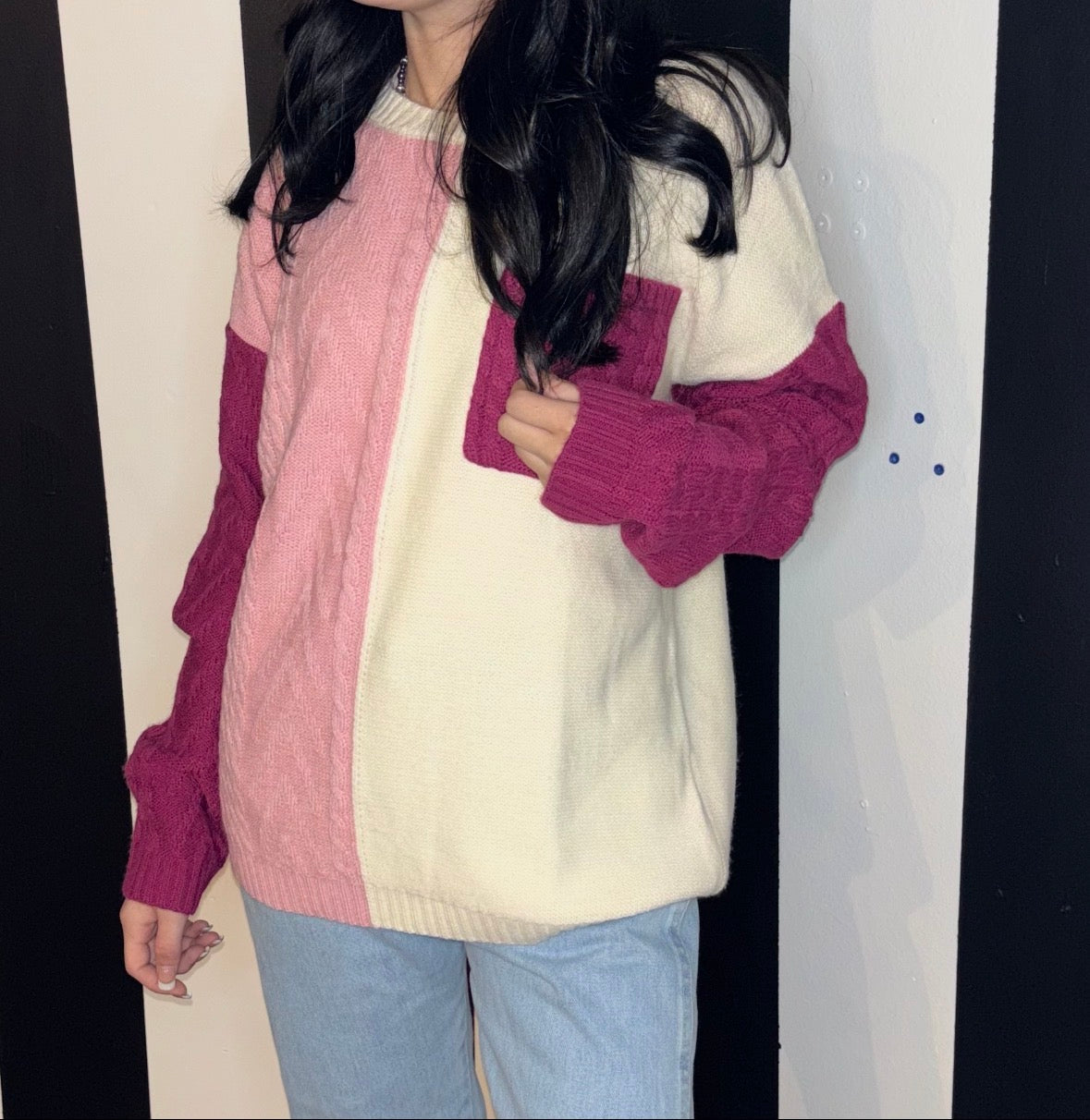 Cranberry half sweater