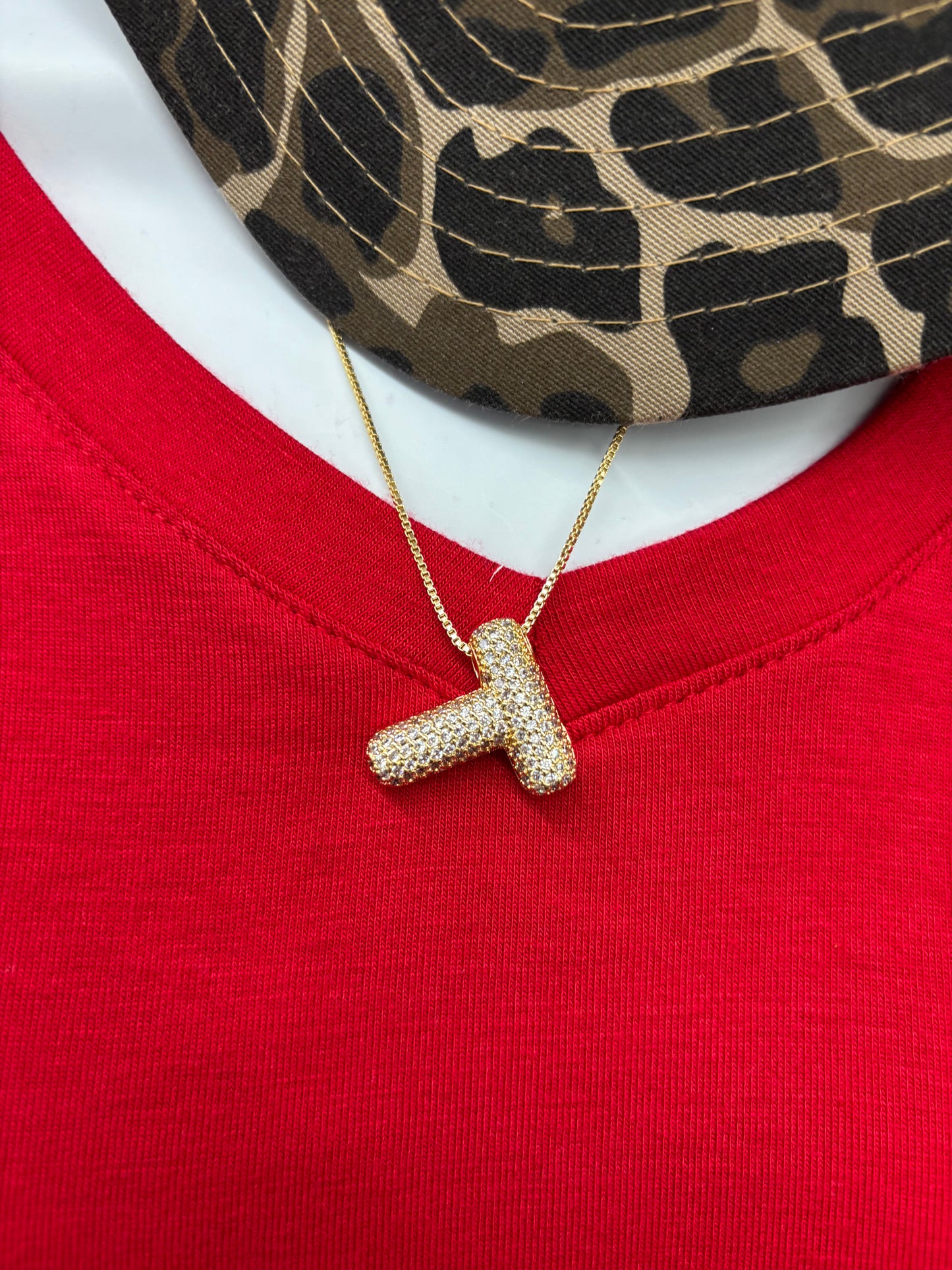 Bubble letter necklace