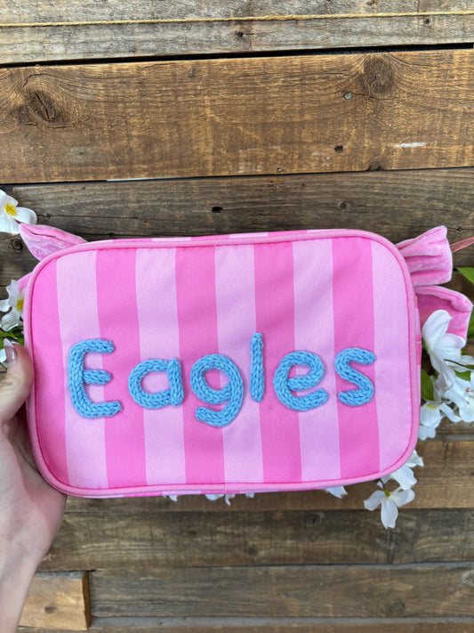 Pink eagles bag