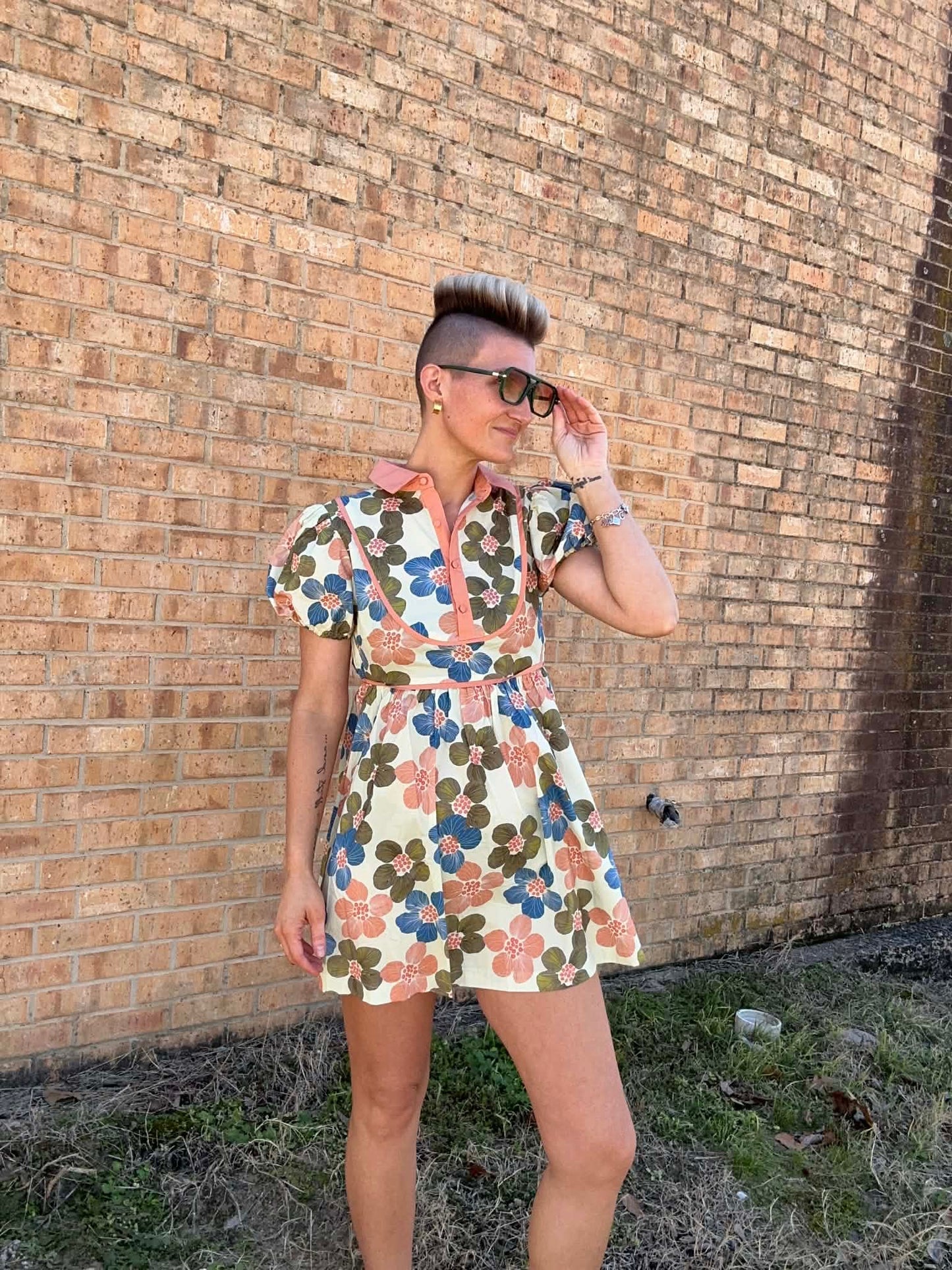 Floral Brown Dress