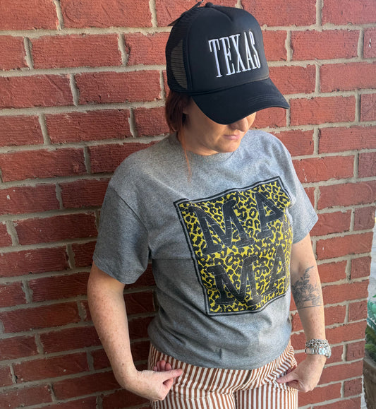 Block Leopard Mama Tee