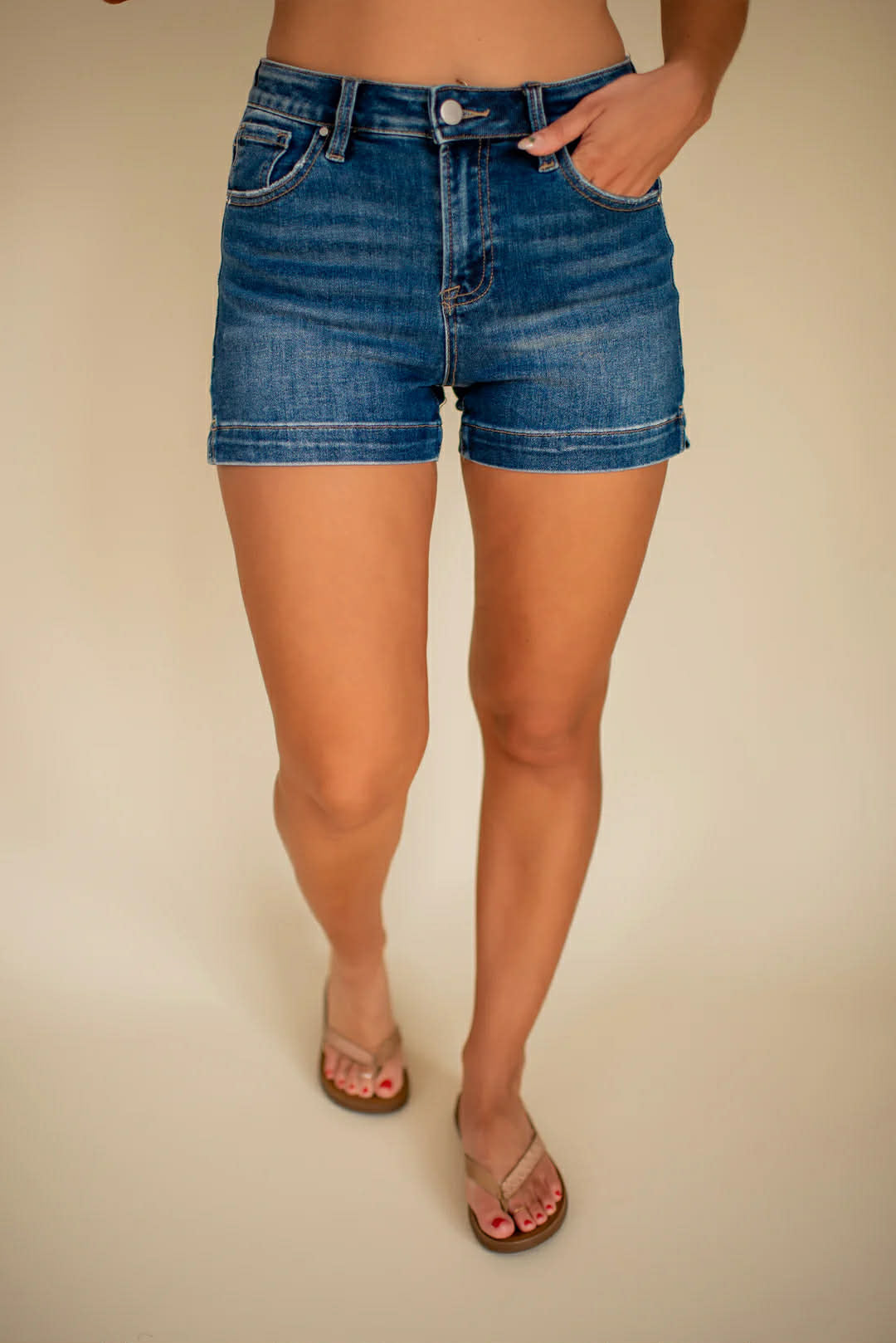 Harlynn Dark Denim Short