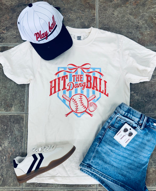 Hit The Dang Ball BaseBall Tee