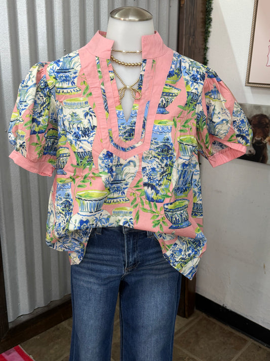 Chinoiserie Top