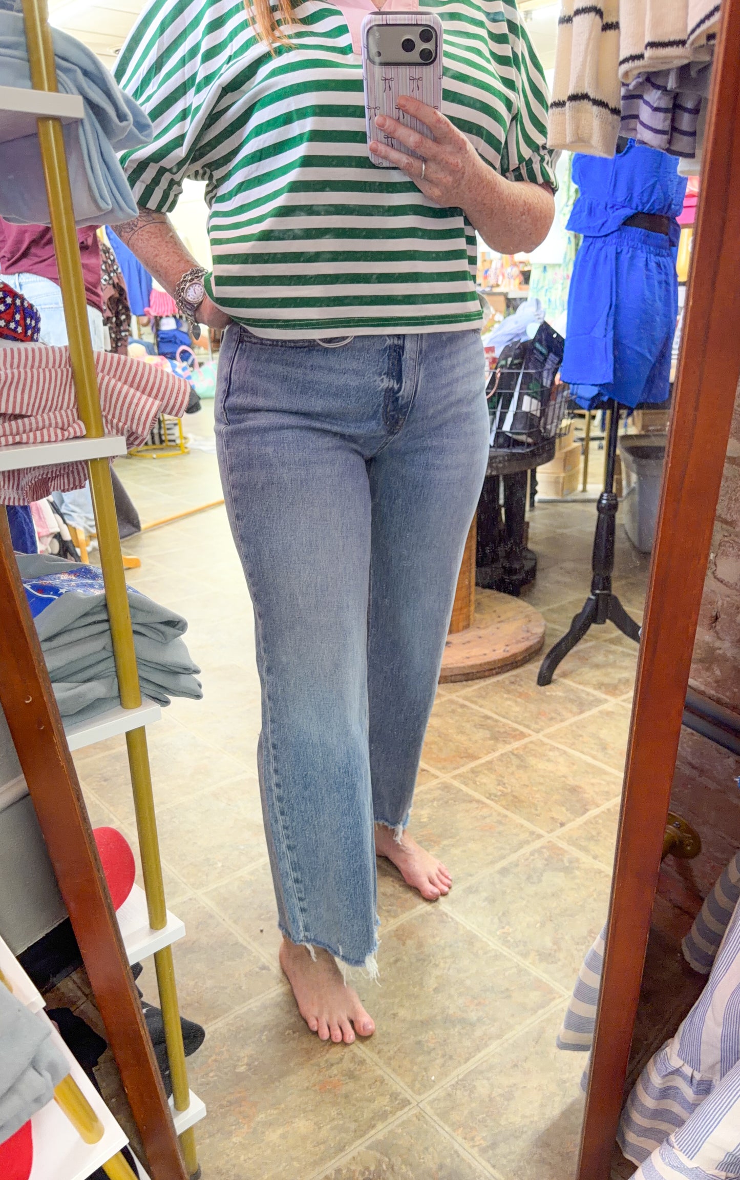 Olivia Wide Leg Vervet Denim