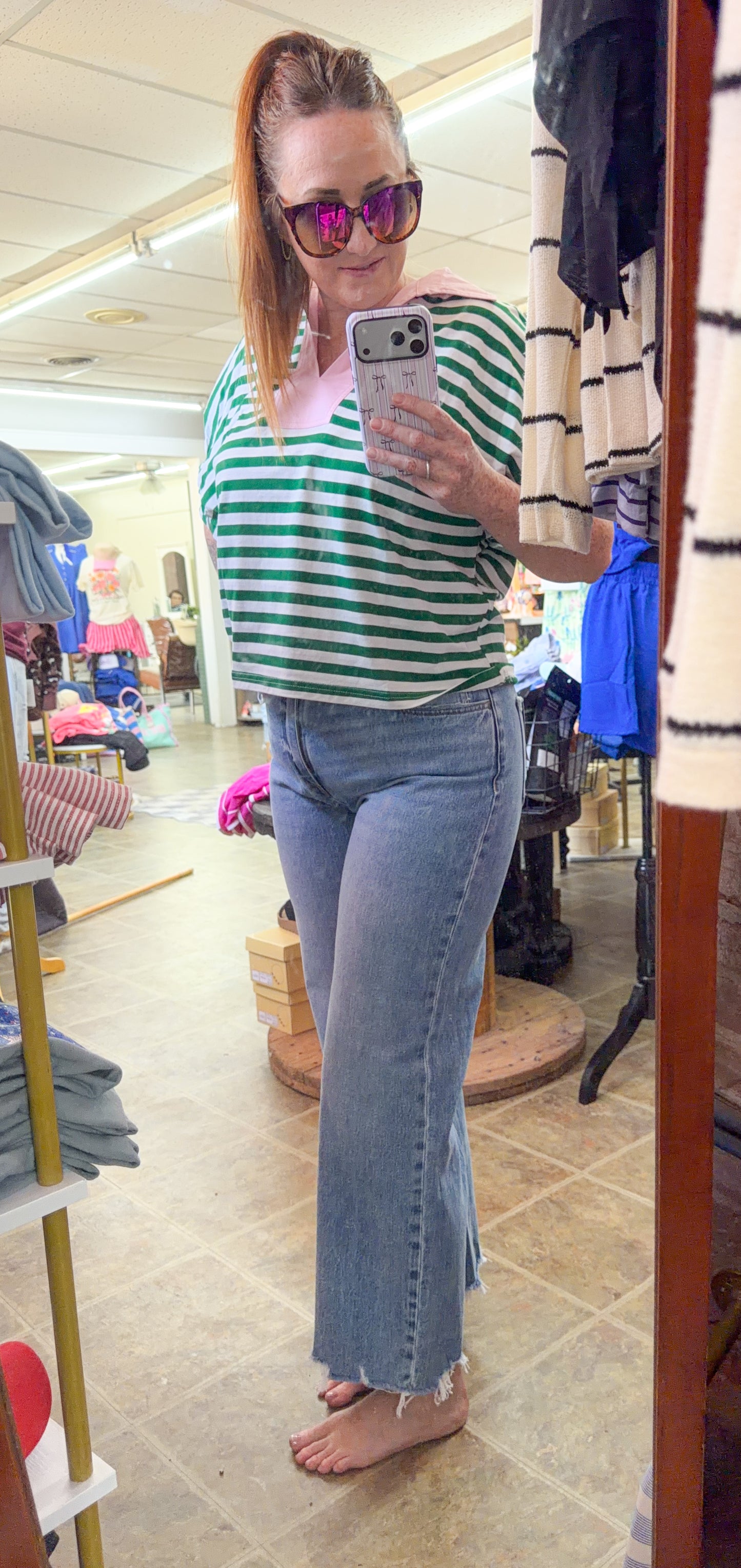 Olivia Wide Leg Vervet Denim