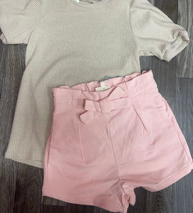 Girls pink shorts